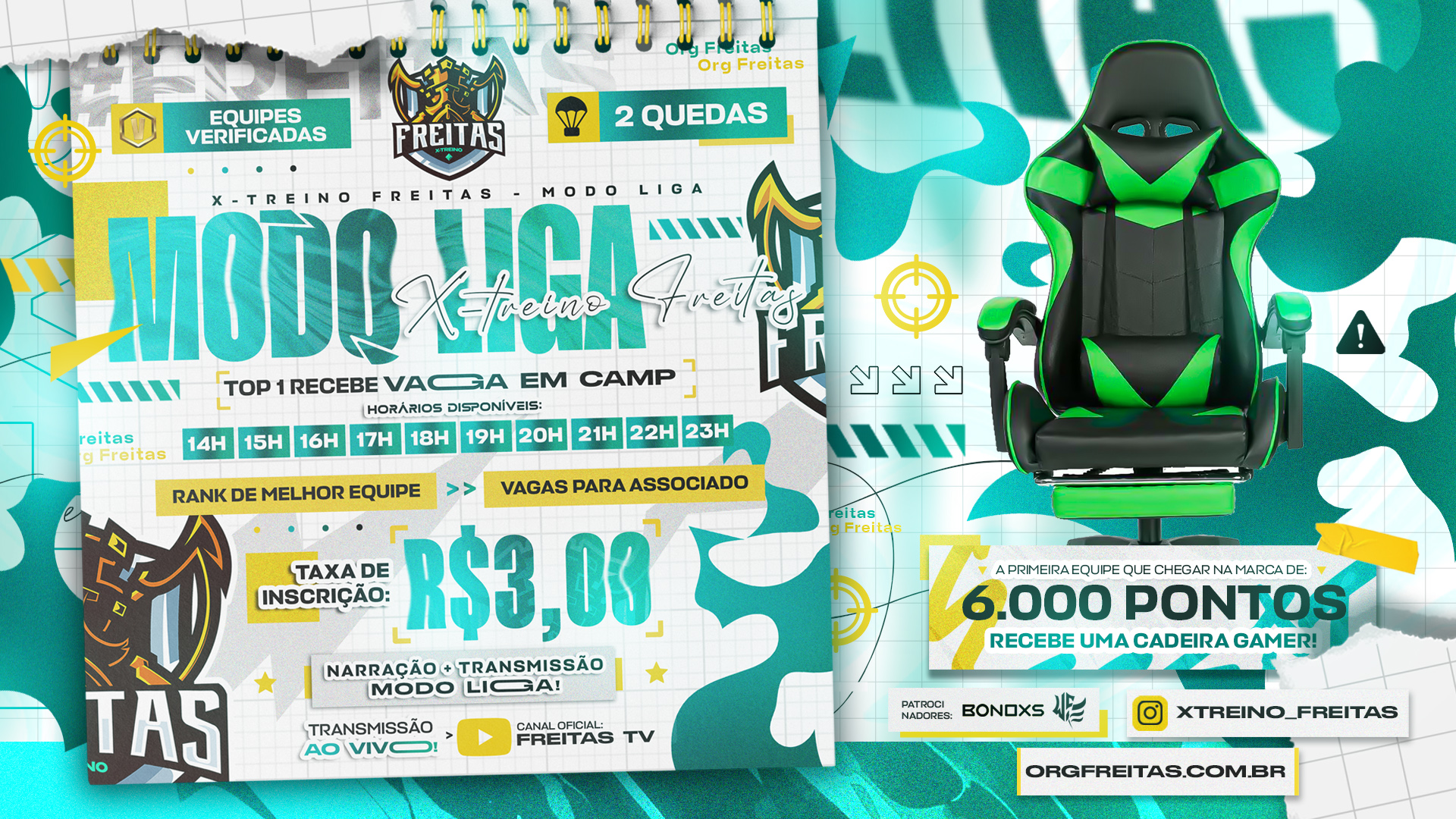 XTREINO FREITAS Modo Liga